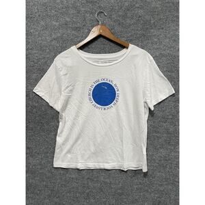 Salvage Public Honolulu White Shirt Short Sleeve Church Is The Ocean Size Large